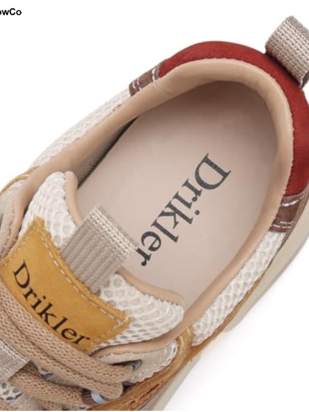 Women's Chunky Platform Sneakers Lace-Up Slip-Resistant Running Shoes - Picture 4 of 5